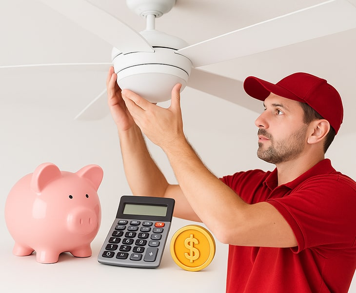 New Ceiling Fan Installation vs Replacement Costs