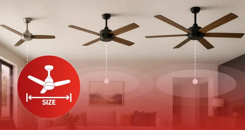 ceiling fan size guide