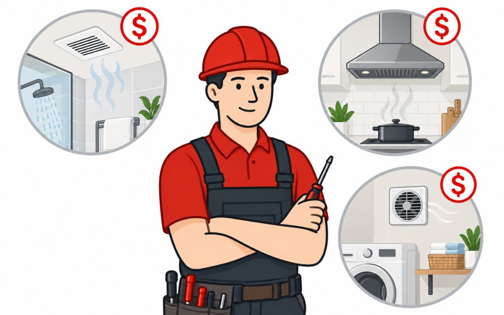exhaust fan installation cost